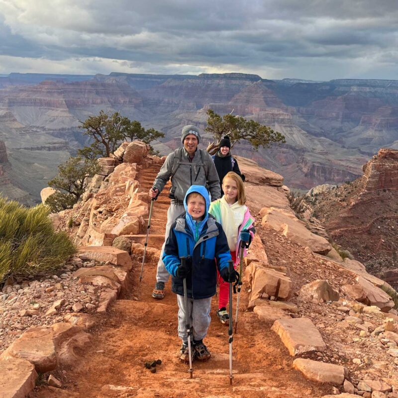 family-hiking