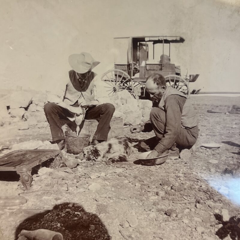 W.W. Bass: The Grand Canyon Pioneer and His Enduring Legacy this is bill bass skinning ducks in cataract creek at the bass caves between ash fork and the bass camp on the south rim.